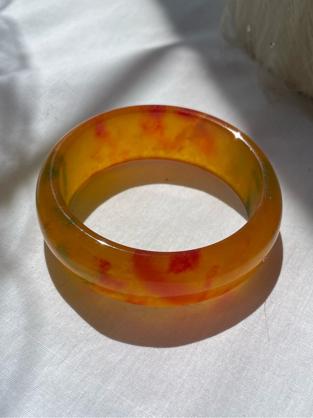 Vintage Chinese Jade Bangle Bracelet